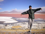 Photo de Christopher dans le désert chilien
