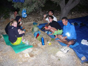 Photo du groupe en camping en Grèce