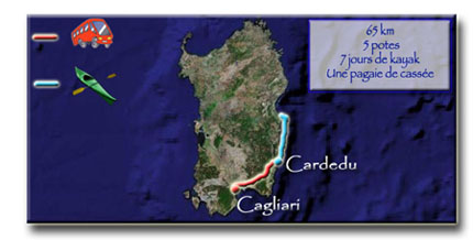 Itinéraire du voyage en Sardaigne