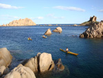 Siphey en kayak en Sardaigne